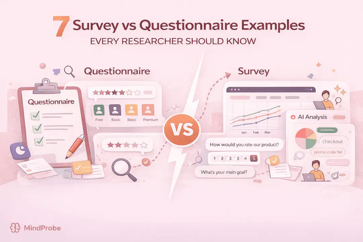 7 Survey vs Questionnaire Examples Every Researcher Should Know