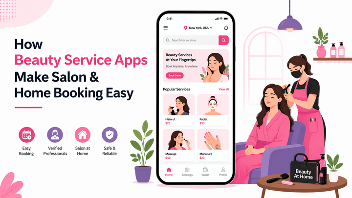 How Beauty Service Apps Make Salon & Home Booking Easy
