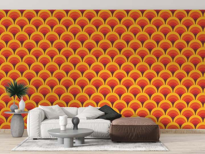 Modern Interior Styling with Boho Wallpaper, Art Deco Wallpaper