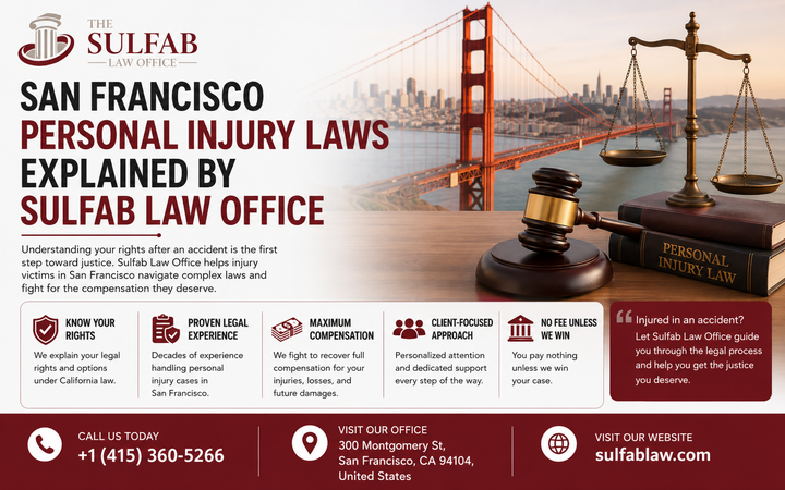 San Francisco Personal Injury Laws Explained by The Sulfab Law 