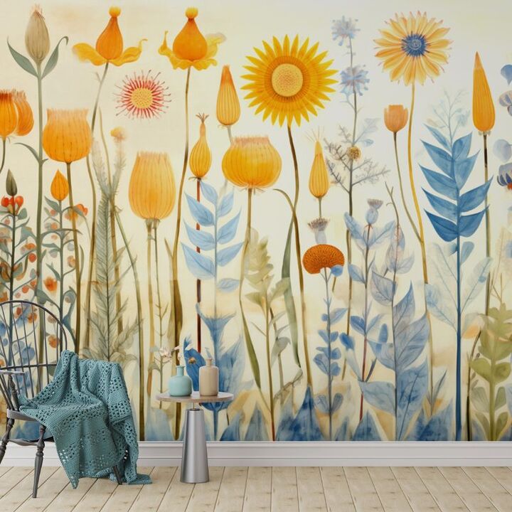 Soft Blooms & Calm Rooms: Minimal Floral Wallpaper Looks