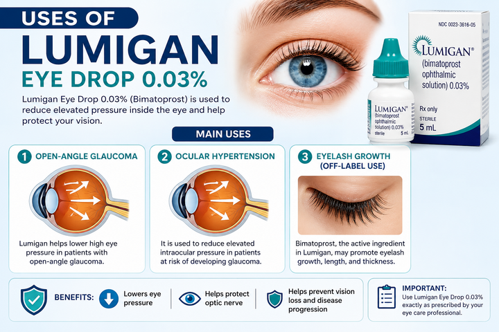Lumigan Eye Drop 0.03% Review: Benefits, Uses and Safety Inform