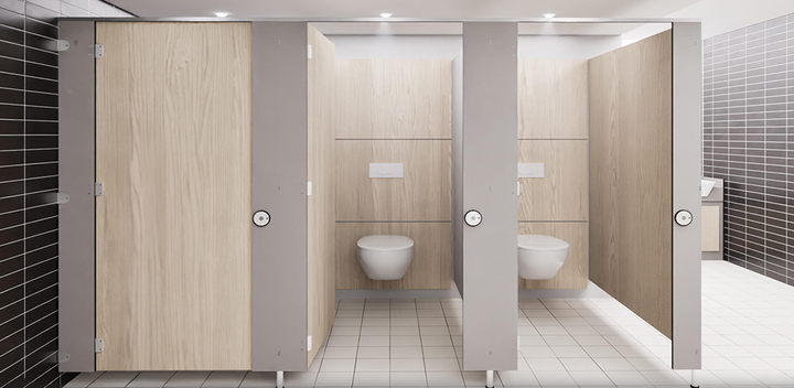 Long-Lasting Hotel Bathroom Cubicle Installations