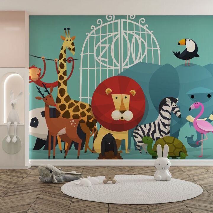Bring Storybook Worlds to Life with Kids' Room Mural Wallpaper