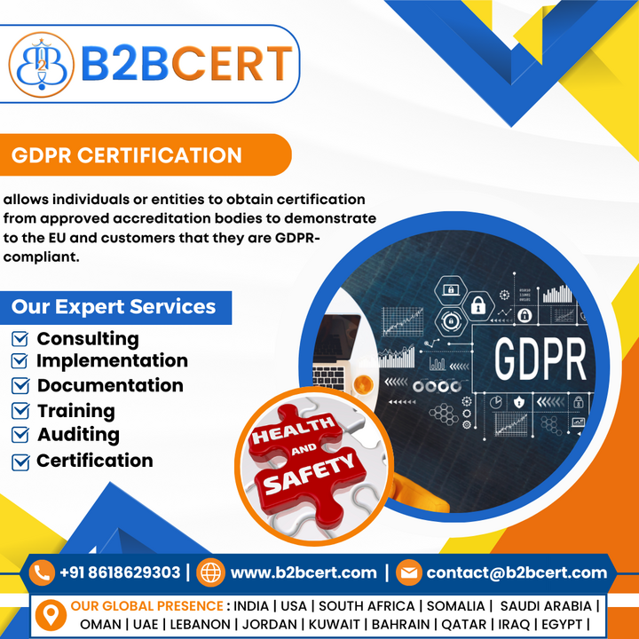 GDPR Certification in California – Strengthen Data Privacy and 
