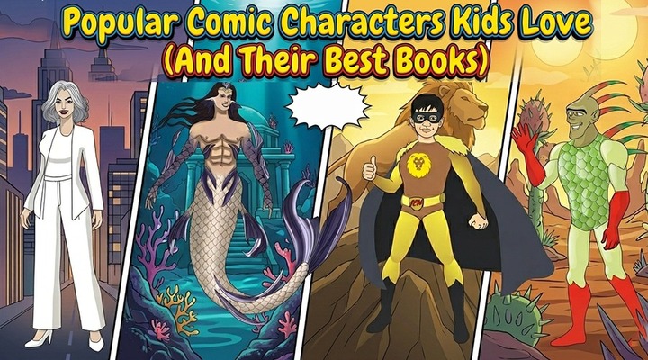 Popular Comic Characters for Kids – Best Books, Heroes &amp; Stories