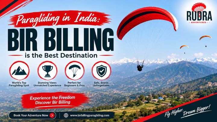 Paragliding in India: Bir Billing is the Best Destination
