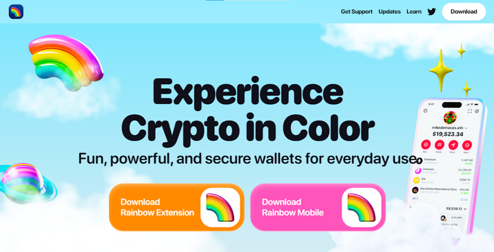 Rainbow wallet | Get Started with Wallet Extension - Rainbow