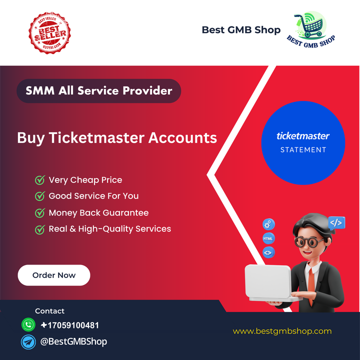 Buy Ticketmaster Accounts - Best GMB Shop
