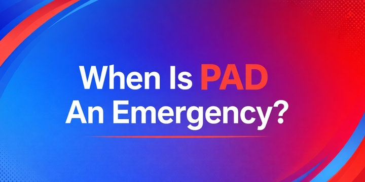 When does Peripheral Artery disease become emergency?