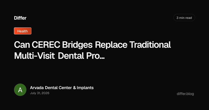 Can CEREC Bridges Replace Traditional Multi-Visit Dental Procedu