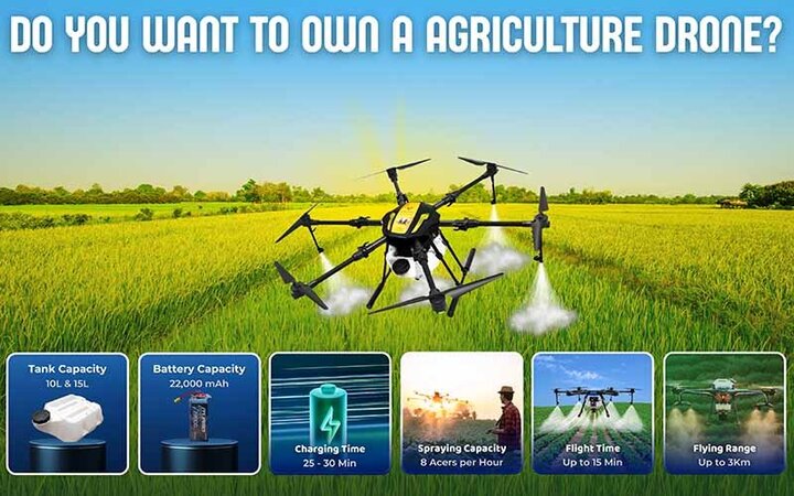 Agriculture Drone Sprayer Manufacturer India | Know Drone Spraye