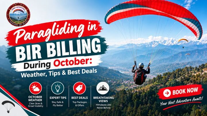 Paragliding in Bir Billing During October: 2026