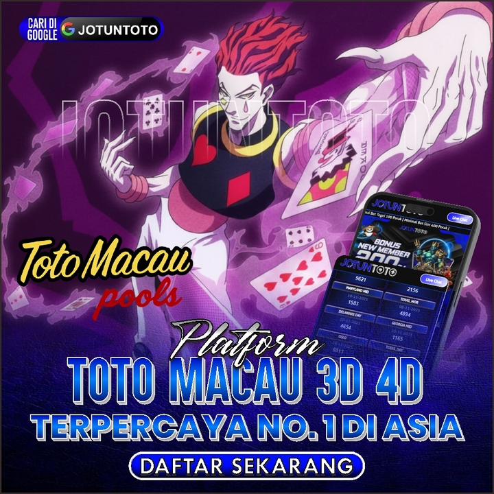 JOTUNTOTO | Platform Toto Macau 3D 4D Terpercaya No 1 di ASIA de
