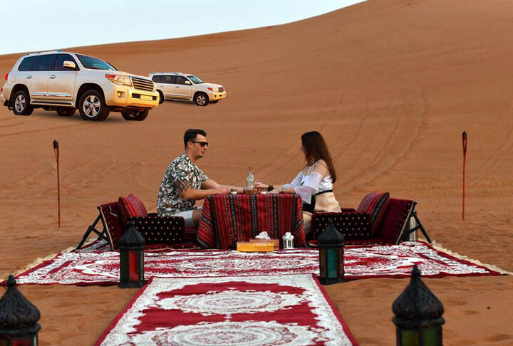 Private Desert Safari Dubai 4x4 Vehicle - BBQ &amp; Camel Ride